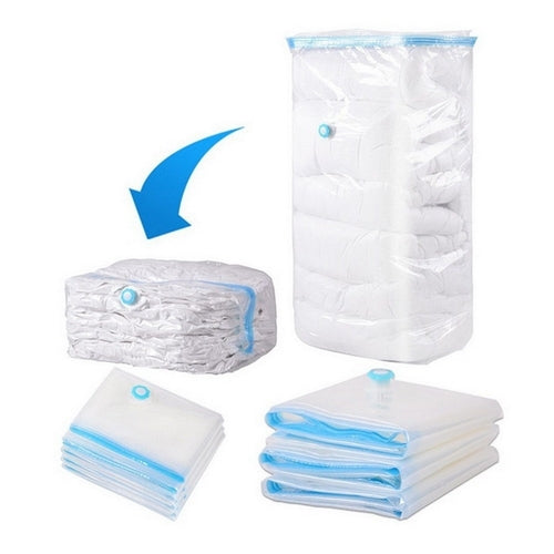 Vacuum Bag Storage Organizer Transparent Border