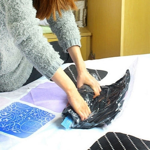 Vacuum Bag Storage Organizer Transparent Border